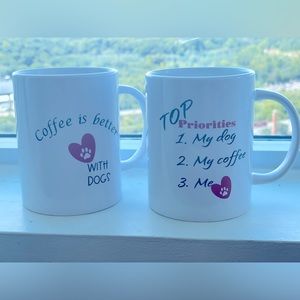 All about my dog mugs and wine glasses